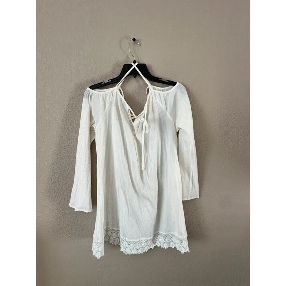 Billabong Pheasant white swim cover up Tunic Size M